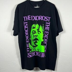 💀👻 “NEW” THE EXORCIST Horror Movie Promo Halloween Tee Sz XL - Never Washed